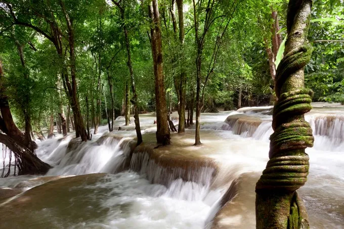 Tad Sae Wasserfall bei Luang Prabang